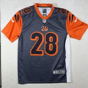 Nike Joe Mixon On Field Large Genuine Cincinnati Bengals Jersey Excellent Shape